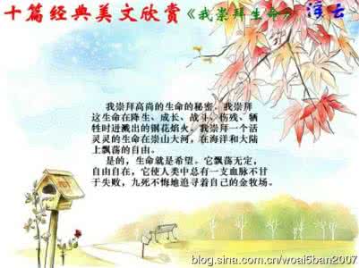 十篇经典励志美文欣赏 【经典图文】十篇精典美文欣赏