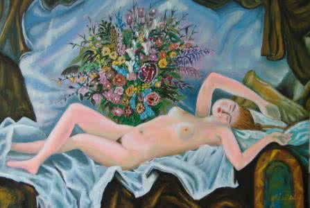 杨飞云油画裸体 裸画  作者：南飞