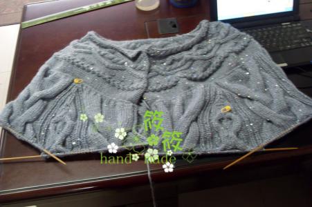 斗篷式披肩外套 斗篷or披肩式棒针外套