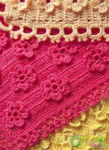 中长针的钩法 在长针上钩小花