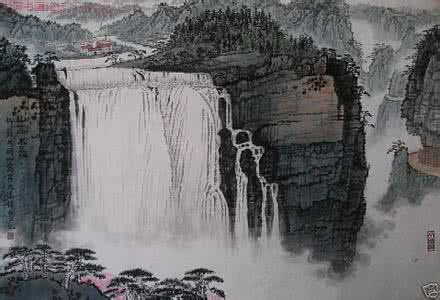钱松岩山水画 钱松岩现代山水画 用“心”画才能画好，看看钱松岩