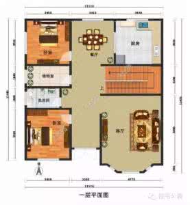 农村自建房客厅效果图 11X12米自建房户型，霸气复式客厅，农村建房的典范！含预算