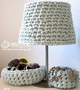 钩编台布花样 钩编台灯罩