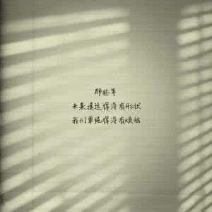 遥远的未来 那些年,未来遥远得没有形状,我们单纯得没有烦恼