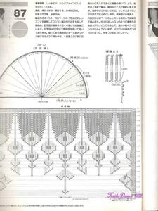 手工半圆披肩的钩法 披肩设计蓝图----半圆的两种建立方法