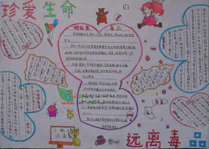 四年级手抄报珍爱生命 关于珍爱生命的手抄报图片