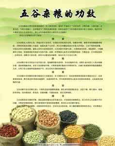 五谷杂粮功效及作用 五谷杂粮的养生功效
