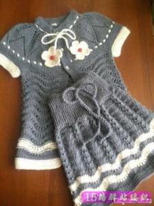 女童装裙子编织 童装 凤尾花编织的美丽儿童裙子花样