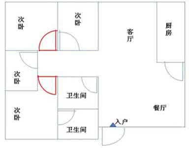 门对门挂中国结化解图 门对门的风水化解