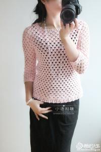 女士开衫钩针视频教程 【钩针教程】超漂亮女士钩衫