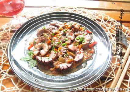 冷菜炝腰花的做法 佐酒菜——剁椒炝腰花
