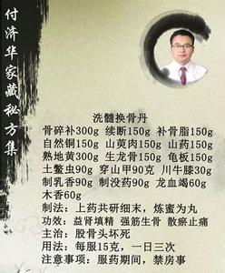付济华祖传秘方大公开 付济华祖传股骨头坏死秘方大公开