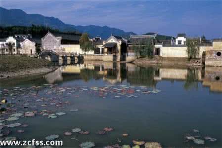 呈坎古村落 徽州呈坎古村落的风水--最佳风水模式的村落典范