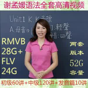 谢孟媛英语语法全集 谢孟媛中级英语语法 视频教学全集