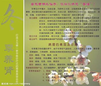 养肾秘诀 冬季养肾 补骨先养肾 冬季补骨有秘诀