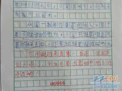 五年级作文批改评语 教师作文讲评批改常用评语集锦