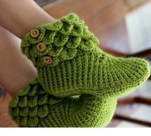 冬季短靴子 【转载】鳄鱼纹短靴图解