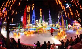 三亚天堂森林公园 美食天堂盛景图 三亚夜晚,天堂盛景(Sanya night,splendid scene)