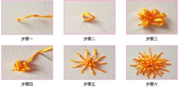 丝带绣针法 创意手工----丝带绣针15法