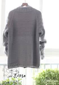 女士棒针开衫外套织法 一衣多穿简洁大方知性棒针编织女士开衫(2)