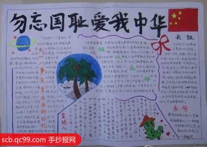 勿忘国耻手抄报 勿忘国耻手抄报 勿忘国耻爱我中国手抄报