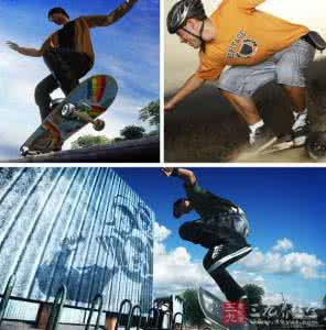 滑板ollie慢动作图解 滑板教学 3大技巧教你玩转滑板