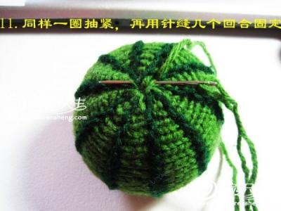从领口开始的棒针编织 针织果蔬之棒针西瓜详细编织教程