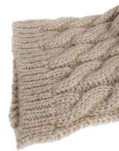 最新棒针麻花花样图解 棒针编织----米色羊绒儿童围巾“麻花”图解