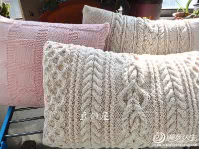 靠垫抱枕棒针编织方法 永远的四边形----编织个靠垫不错