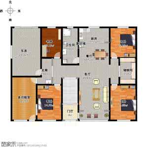 农村自建房平面设计图 农村15万建房设计图 农村建房还是平层好，13X10米精致户型15万盖出来！