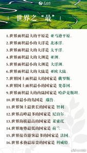 还记得你最初的梦想吗 世界之“最”！你还记得多少？100条地理必考常识，初高中适用
