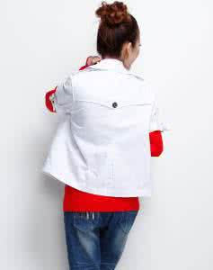 毛呢无袖外套 两种方法织简洁短袖外套  (转）