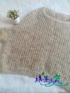 棒针编织风车花套头衫 棒针编织----似袖非袖的套衫“陌上”