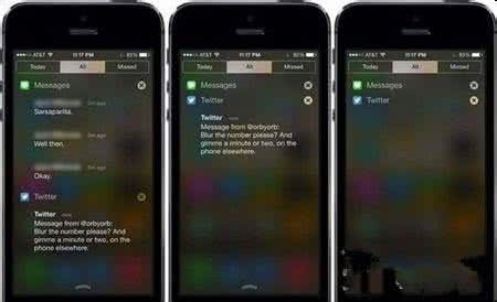 推送消息和通知的区别 iOS7通知中心推送消息隐藏方法