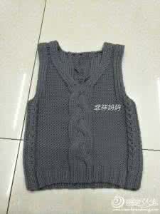 儿童毛衣贝壳花织视频 90～110cm中童毛衣  贝壳小背心