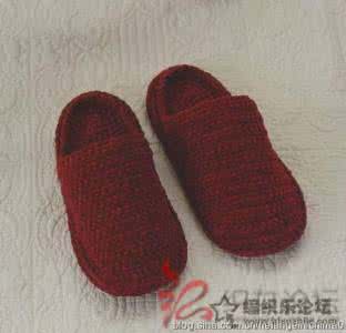 手工钩拖鞋图案图解 成人手钩鞋 带图解