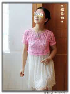 漠漠丫头博客 漠漠丫头 ==【粉朵纳】 夏日短款罩衫 吊带伴侣 （网格法实例）