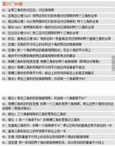 初中数学中考考点 临门一脚 中考临门一脚！初中数学“最全考点”120条基础知识！