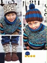 帽子围巾手套三件套 今冬保暖围巾帽子手套的选择导向----Вязаная копилка №10 2014