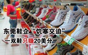 一双鞋进价30元卖20元 一双鞋只赚20美分