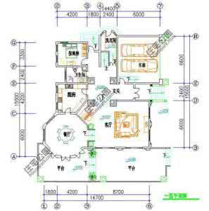 新农村二层中式自建房 【新农村2层自建房11.5米X14米户型 双车库含平面图】
