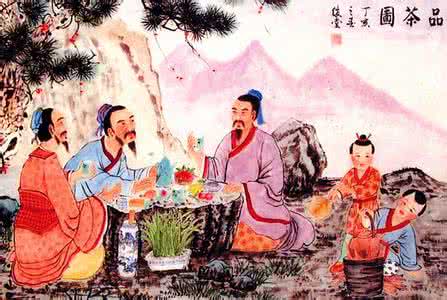 端午诗词佳句配画 品茶佳句欣赏【诗配画】