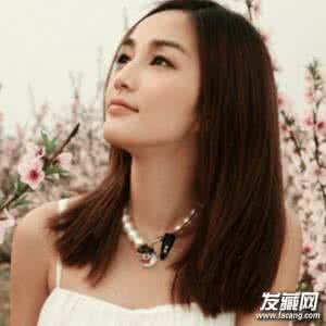 齐发尾中长直发发型 中长直发发型 女生甜美气质齐发尾中长直发发型
