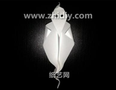 手工折纸视频教程大全 万圣节简单手工折纸鬼魂的折法视频教程