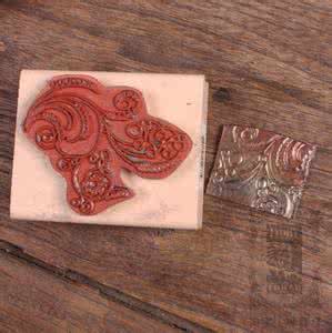 橡皮章热缩 橡皮章牵牛花藤蔓热缩片磨砂玻璃效果教程