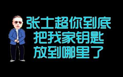 张士超你到底把我钥匙 张士超是谁？张士超你到底把我家钥匙放在哪里了？