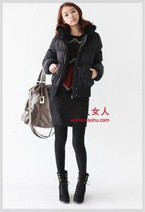 羽绒服款式图 羽绒服穿对款式 冬天也能凹凸有型
