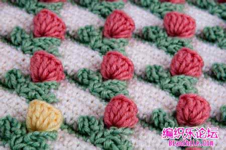 钩编立体玫瑰花 平面钩针立体小玫瑰----钩编图解