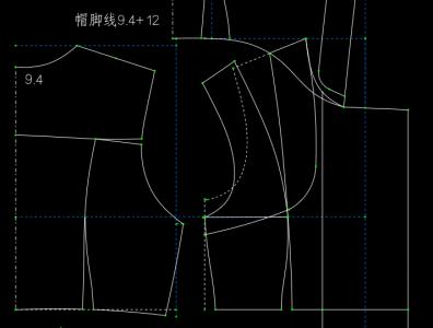 风衣制版结构图 风衣制版