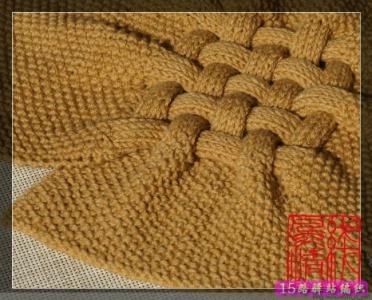 棒针披肩编织花样 棒针编织----简单好织的中国结花样披肩